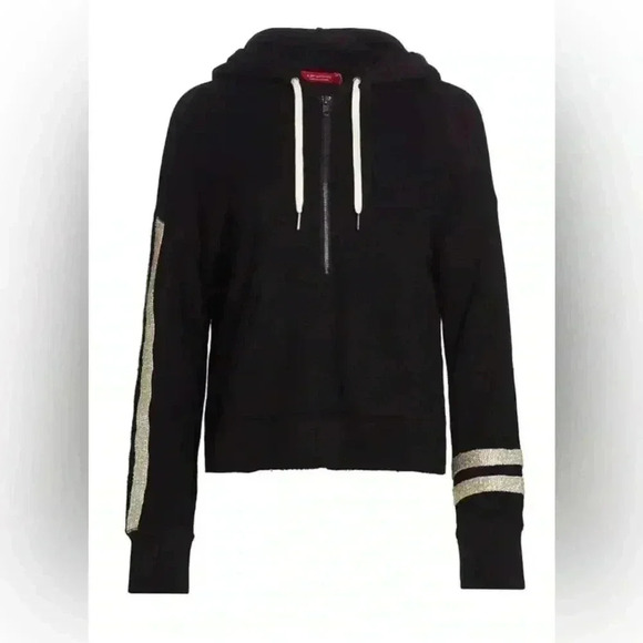 n:philanthropy | Hickory Hooded Metallic Stripe Sweatshirt (S) - Picture 2 of 6